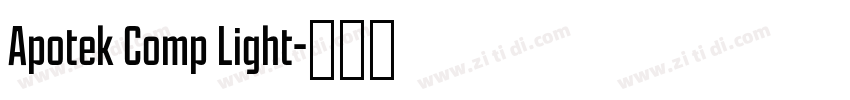 Apotek Comp Light字体转换 Apotek Comp Light字体转换